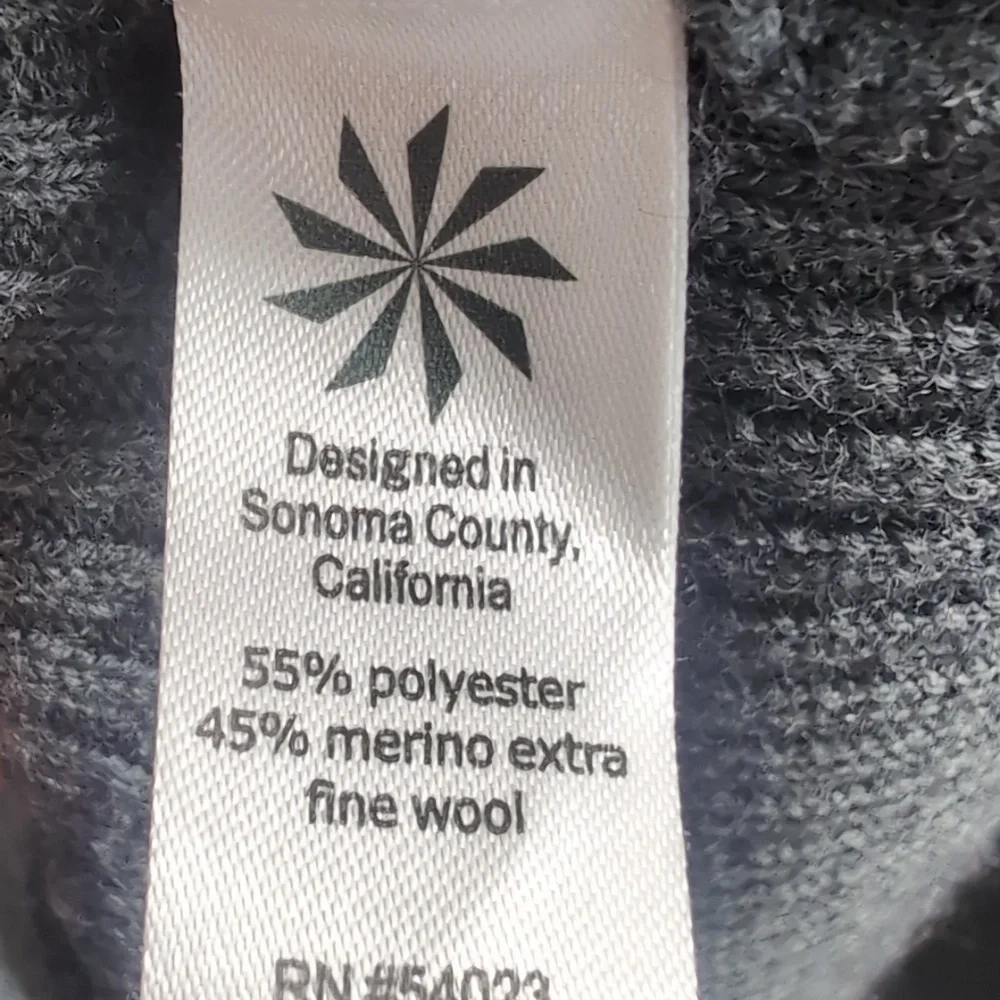 Athleta Vneck Long Gray Sweater, Sz. S. - Picture 4 of 4